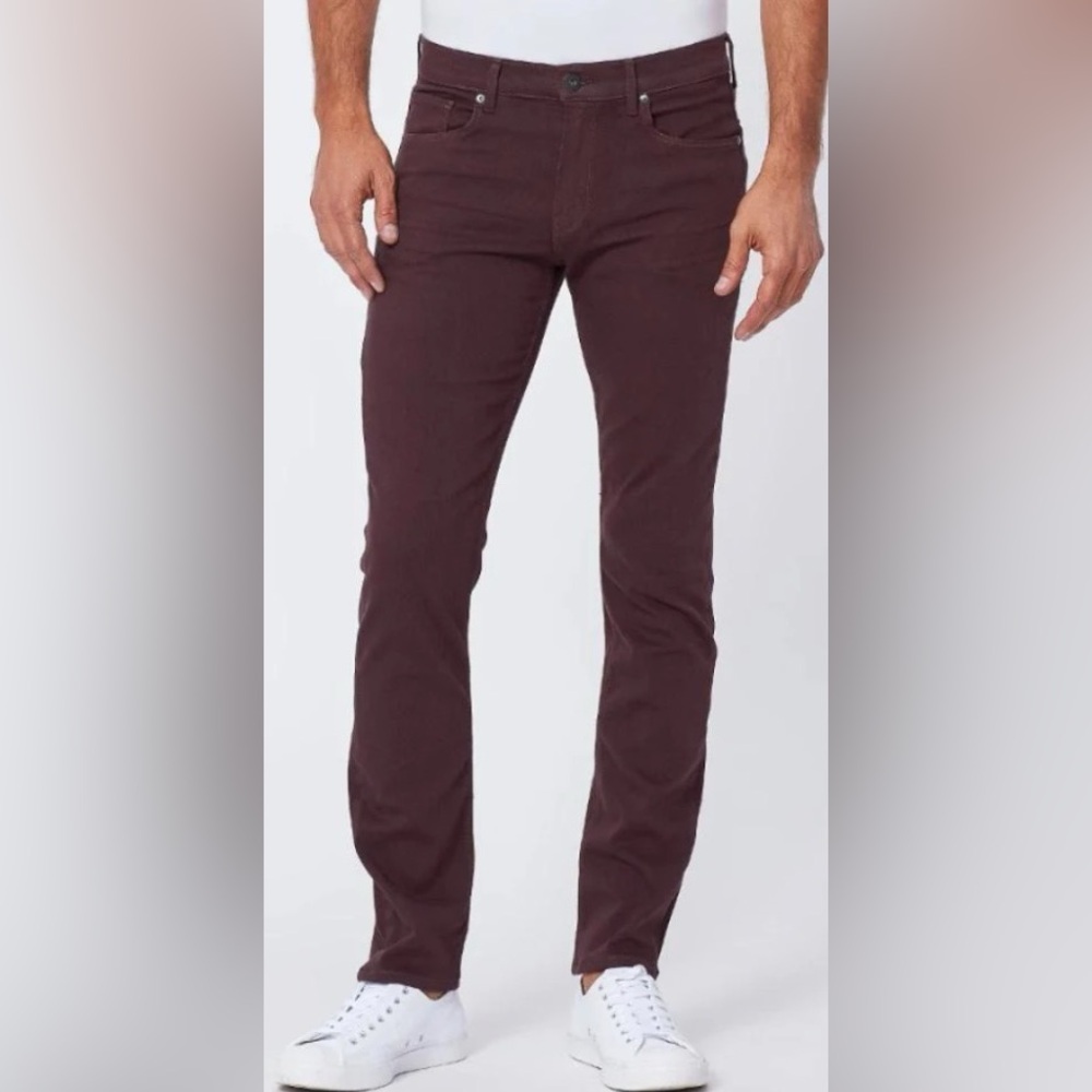 - Burgundy / Merlot Paige Denim